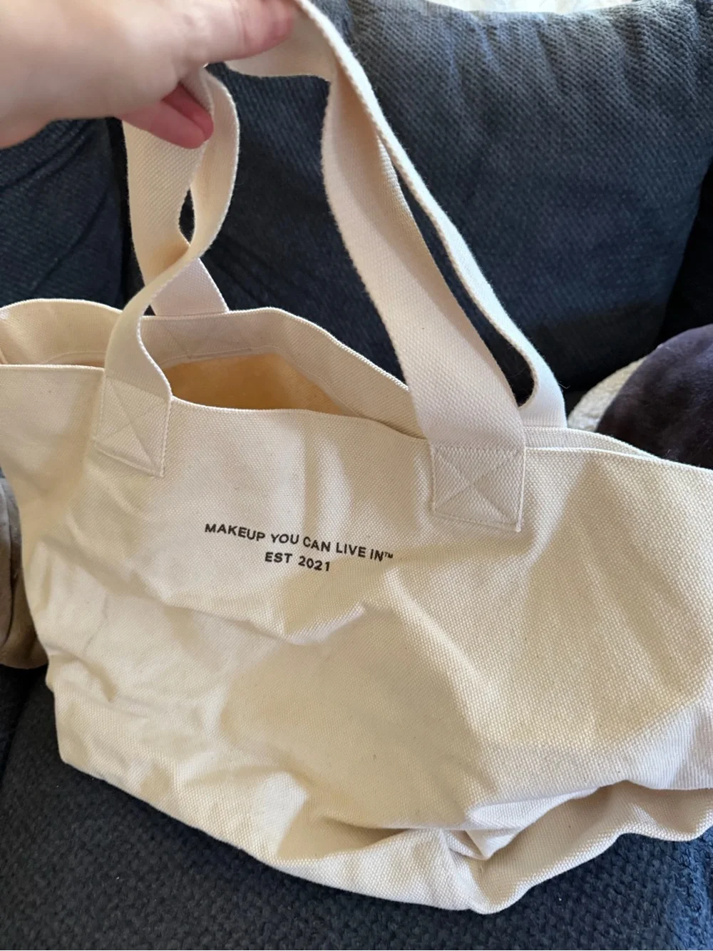Canvas Tote Bag in Beige - Women